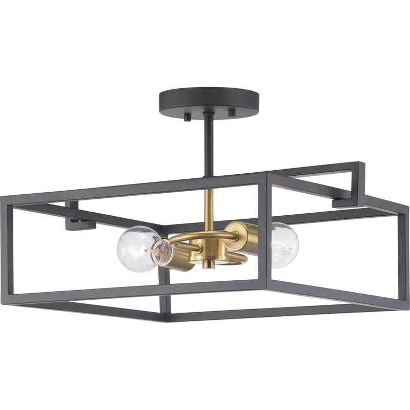 Plafonnier semi-encastré 2 lumières Gauna
