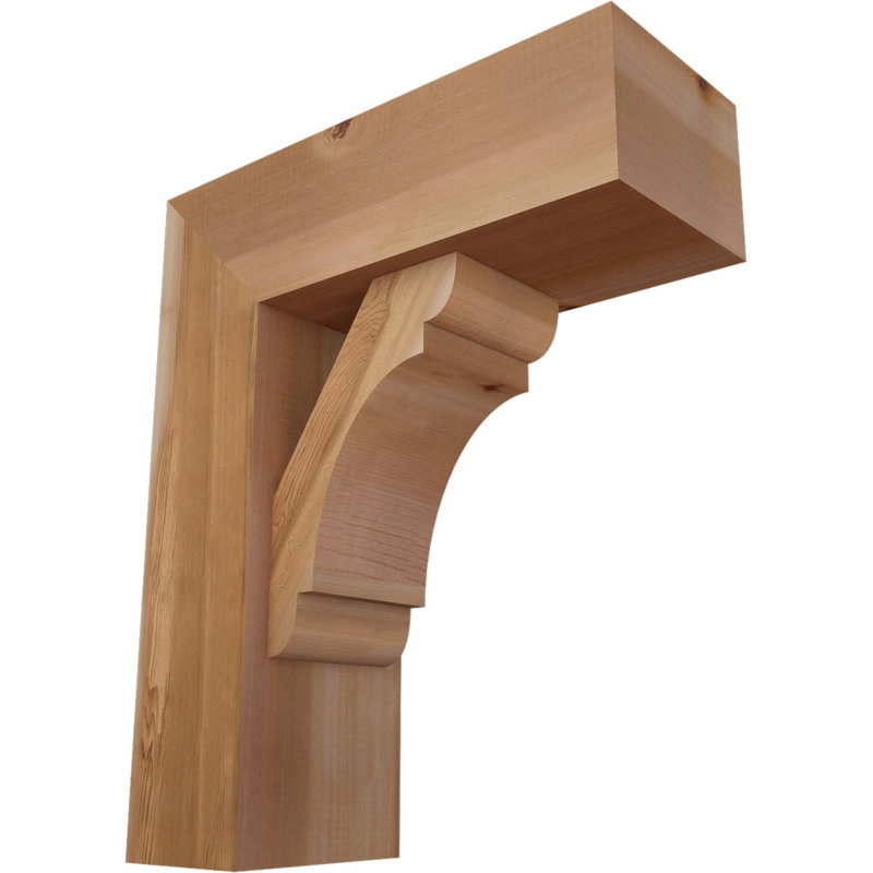 Support de bloc olympique avec entretoise décalée, 24 x 20, Cèdre rouge occidental de l 7 1/2 po (lisse)