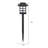 Low Voltage Solar Powered Integrated LED Pathway Light Pack