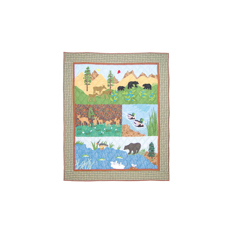 Natures Splendor Quilted Throw Blanket
