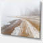 «Sandy Beach in the Winter Fog», reproduction de photo sur toile tendue-19240390