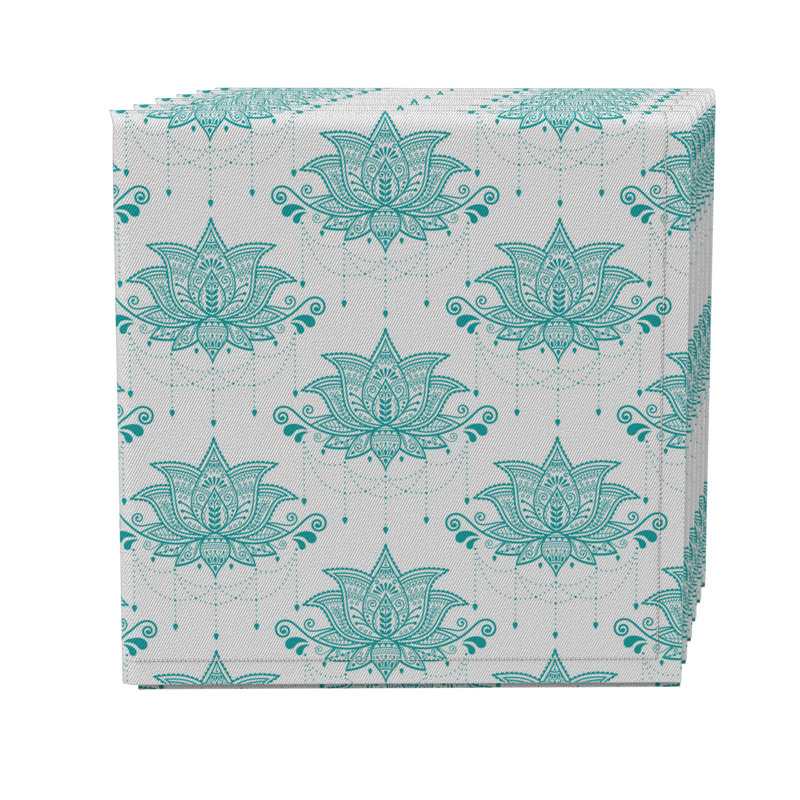 Rectangular Ikat Cotton Twill Tablecloth
