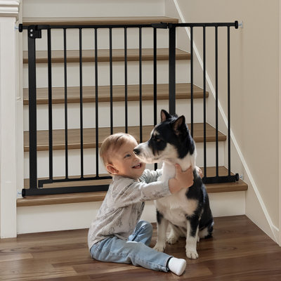 30In Tall Pet Gate, Dog Gate Baby Gate For House Stairs Doorways Safety Gate