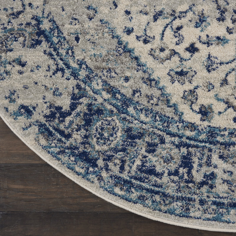 Oriental Indoor Rug, Round 5'3"