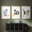Coffee Cats I - Impression personnalisée de qualité supérieure avec passe-partout - 3 pièces-1501810755-1501810783