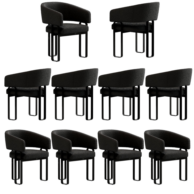 Fauteuils de salle à manger rembourrés Modern
