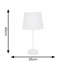 Charlie Single Stem Table Lamp with Tapered Lamp Shade and LED Bulb-1614180840