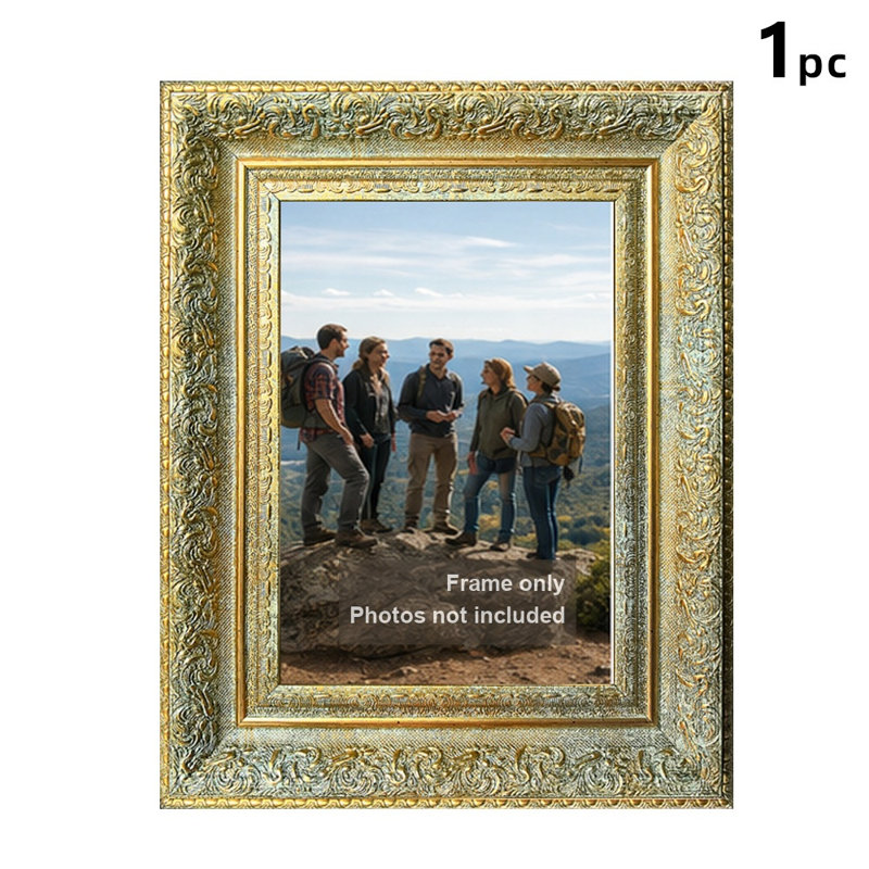 Sophisticated Picture Frame with Lightweight PS Frame, Antique Gold, 1, 8" W x 10" H
