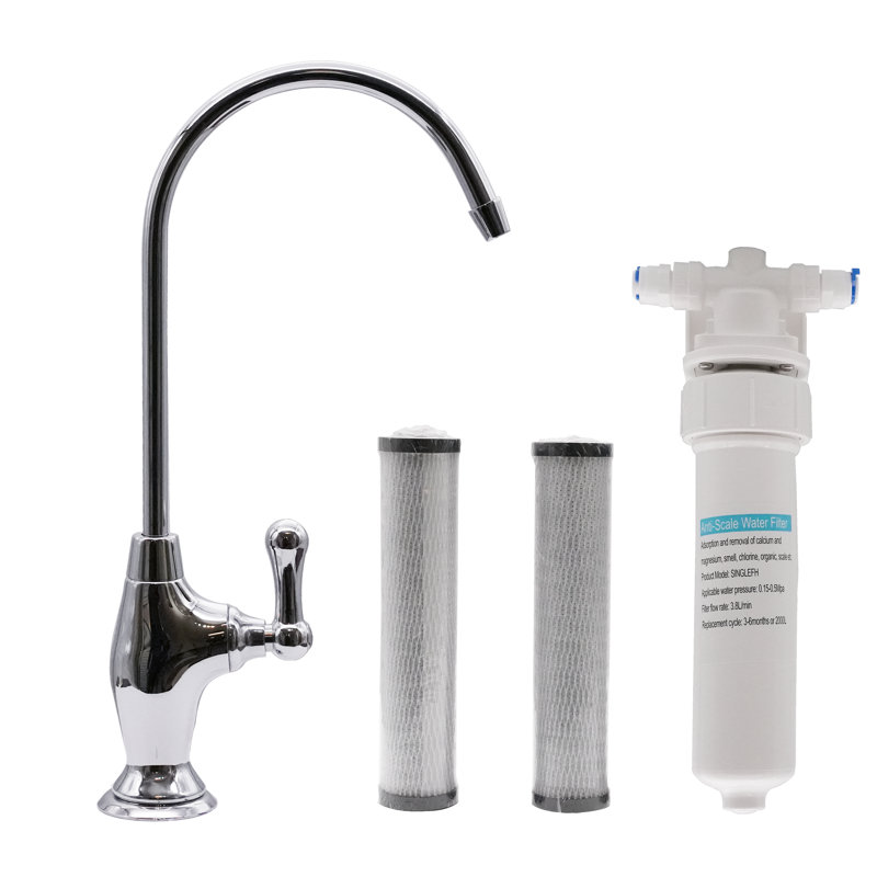 Westbrass Kitchen Faucet with Soap Dispenser, Polished Chrome
