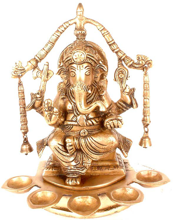 8.8'' H Brass Tabletop Candelabra