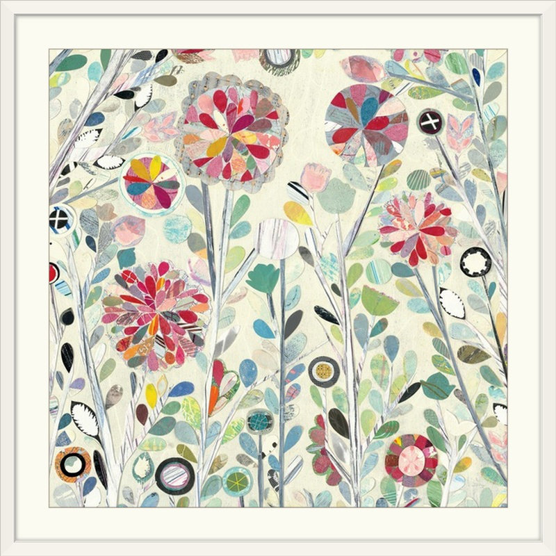 « spring fleurings crop », impression Candra Boggs, H 35 po x l 35 po x P 1,5 po, Toile
