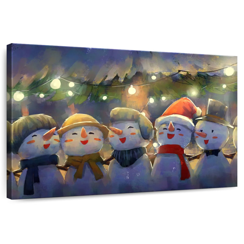 Bonhommes de neige de Noël, H 30 po x l 45 po