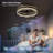 Black Crystal Ceiling Fan with Light and Remote, Modern Chandelier Style-1470677180