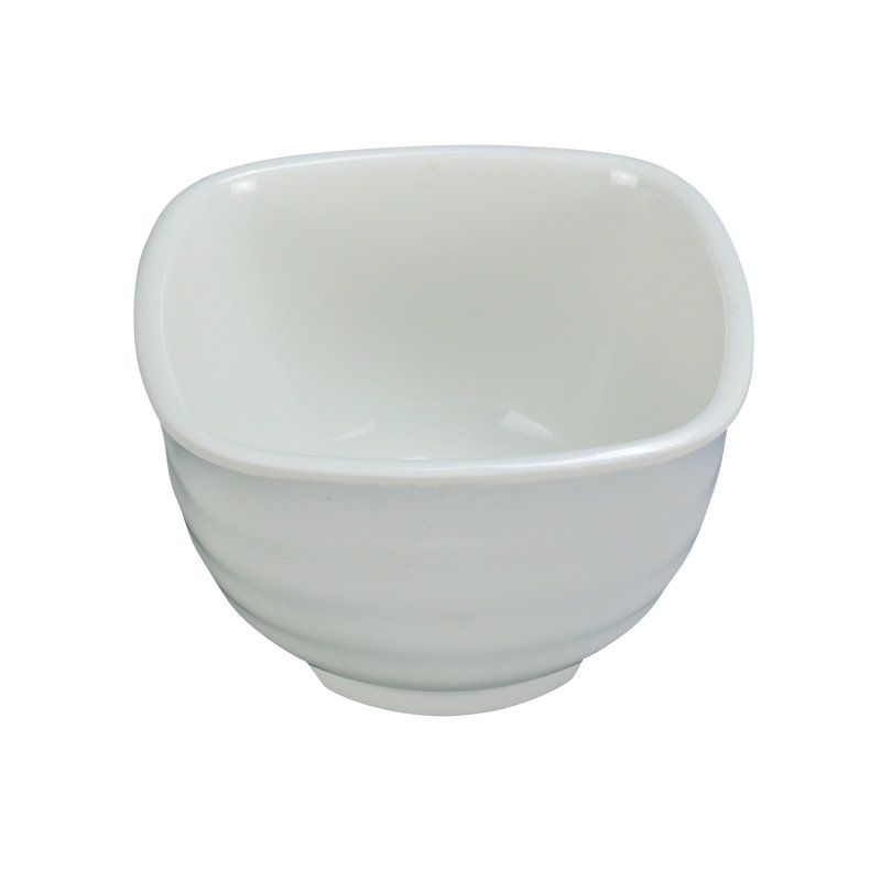 Milando 16 oz. Square Melamine Salad Bowl