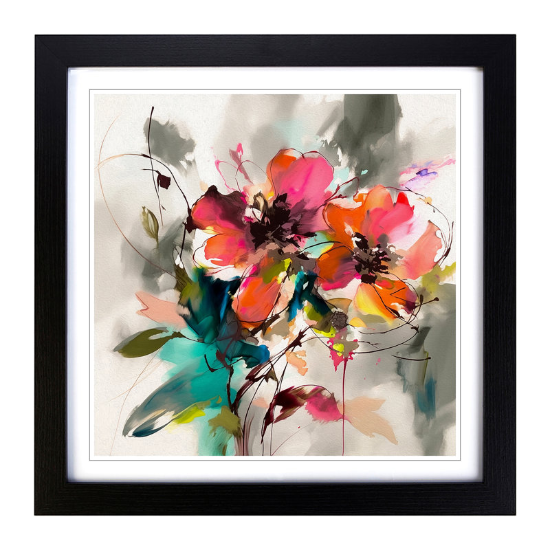 Single Picture Frame Print on Wood, Black