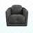 Gray Swivel Accent Chair