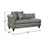Canapé modulaire de coin en simili cuir avec repose-pieds Abheer-2016464971