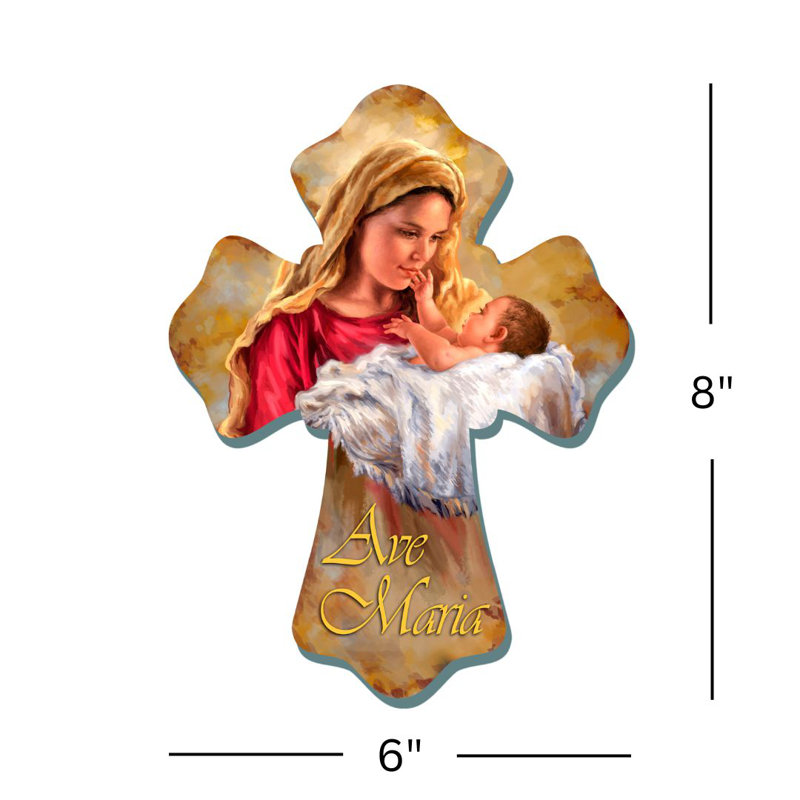 Croix en bois Ave Maria
