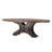 Auberta Teak Oval Solid Wood Top Metal Base Dining Table
