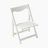 HIPS Foldable Small Table And Chair Set With 2 Chairs And Rectangular Table  White
