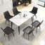  Ensemble de table de salle à manger Juvan 7 pièces avec 6 chaises en similicuir-1184194833-1184194834