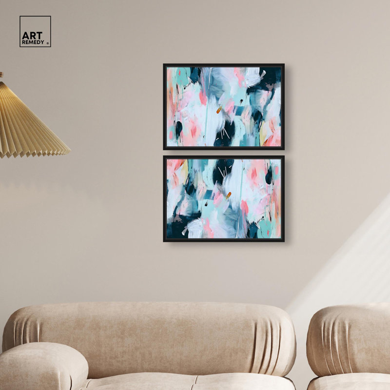 Toile détaillée détaillée «Soft Dreams» par Art Remedy, H 11 po x l 16 po, Cadre noir