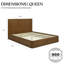 Lit en bois massif cannelé Ellison noyer-207230648-207267093