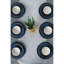 Service de table en céramique 18 pièces, bleu et blanc | 100% céramique, antibactérien, facile à nettoyer | Comprend 6 assiettes de service (10,2 po), 6 assiettes plates (8,7 po), 6 bols (4,7 po) | Va au lave-vaisselle et au micro-ondes, résiste aux chocs thermiques