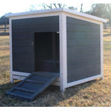 6.04 Square Feet Chicken Coop with Nesting Box For Up To 1 Chickens