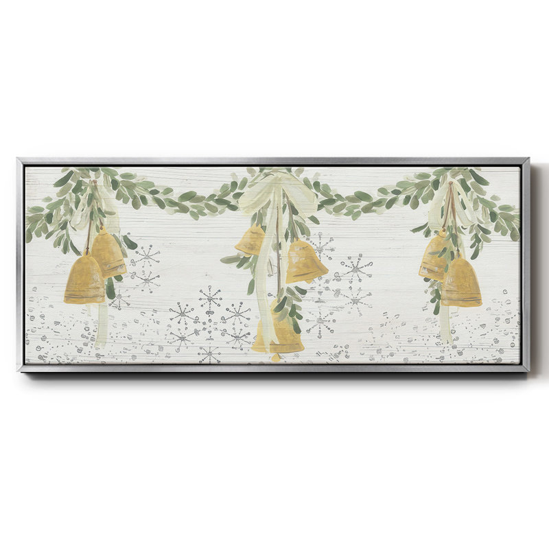 Holidy Bells- Framed Canvas, 20" H x 50" W