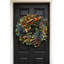 Couronne artificielle de 66 cm (26 po) de feuillage et de baies d'automne mélangés pour porte d'entrée, décoration murale intérieure de style ferme pour les récoltes d'automne et Thanksgiving