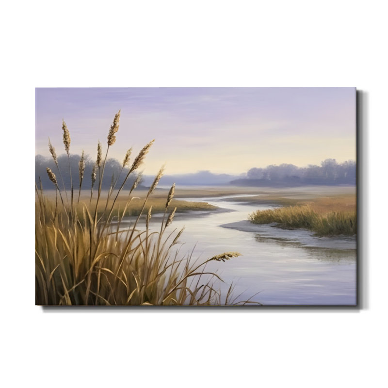 Art mural sur toile Marsh Grasses River