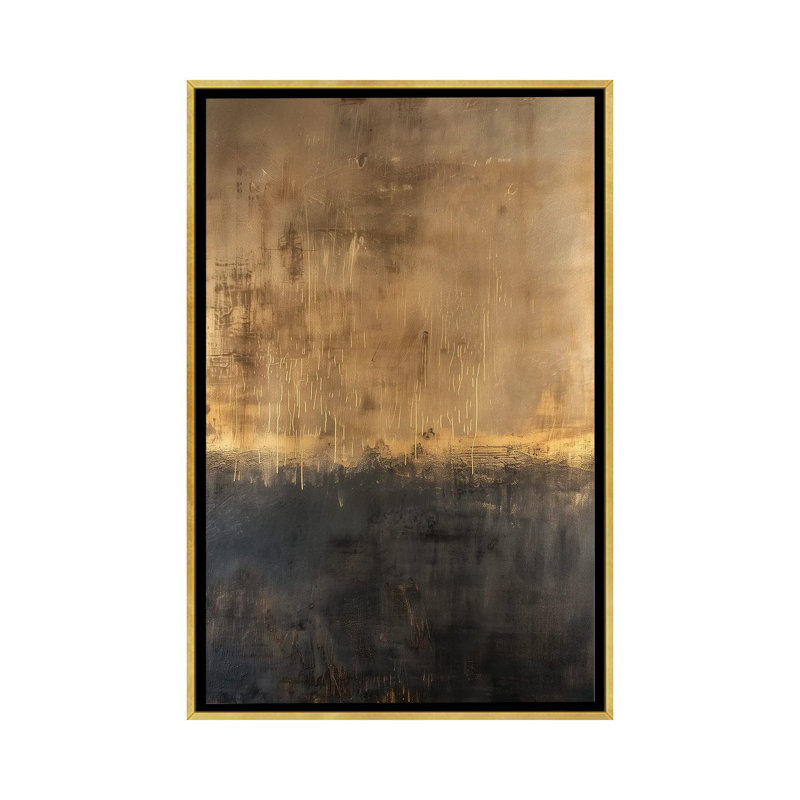 Light Begins, 26" H x 18" W x 1.5" D, Gold Floater Framed Canvas, No Mat