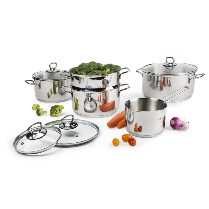 Jazz Cook 9 - Piece Stainless Steel (18/10) Cookware Set