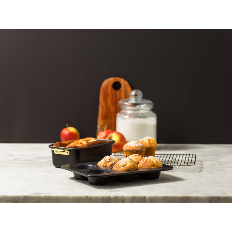 GreenPan Padova Reserve 5 Piece Non-Stick Bakeware Set, Black