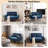 Loveseat Sofa With Convertible Tray