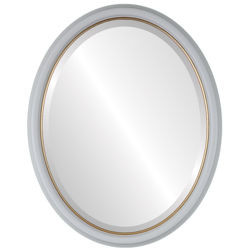 Miroir biseauté moderne Newburyport, H 25 po x l 19 po, Or