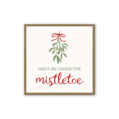 Festive Mistletoe I Print