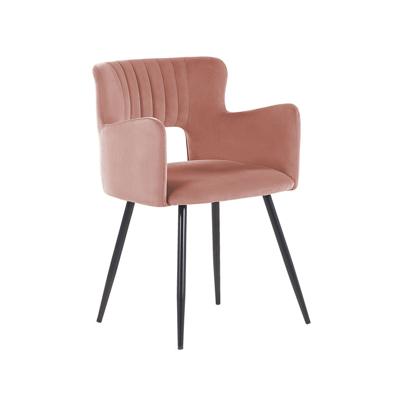 Kirssy Upholstered Dining Chair, Pink, 2