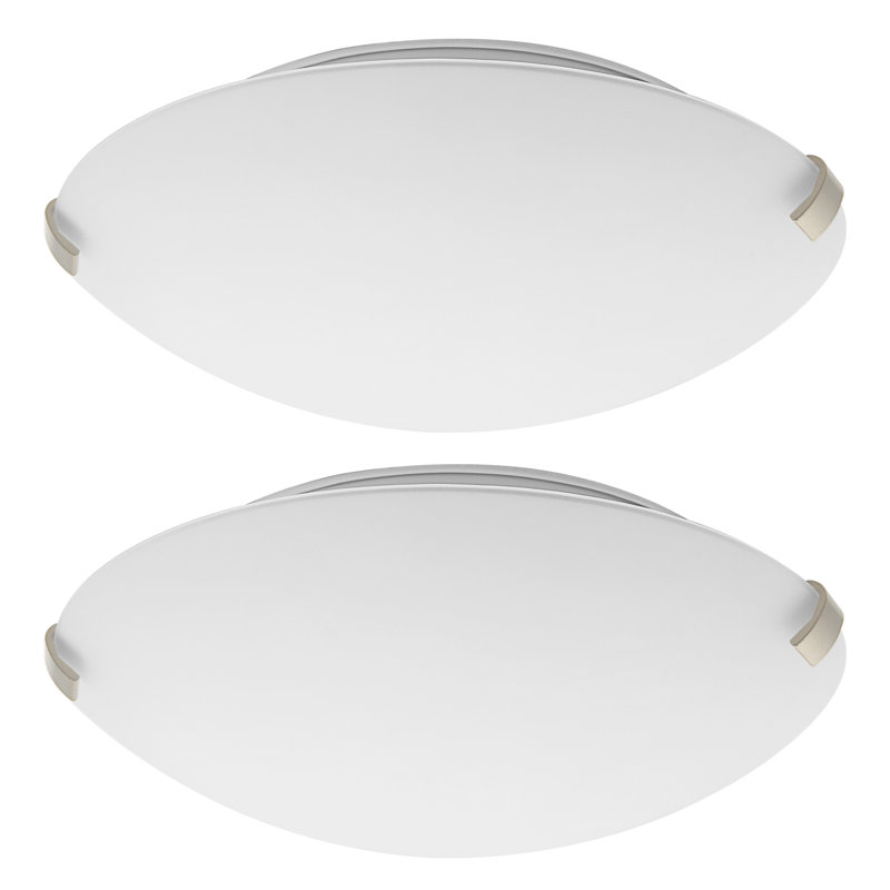 2 Pack 13 Inch Dimmable LED Ceiling Light Fixture, 24W 1500LM, 3000K/4000K/5000K Adjustable, Modern Super Bright Flush Mount Ceiling Light, for Bedroom, Kitchen, Bathroom, ETL Listed