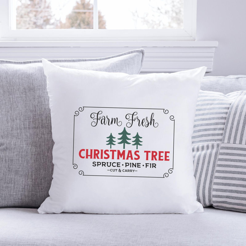 coussin décoratif en polyester Christmas-16, 20 po x 20 po
