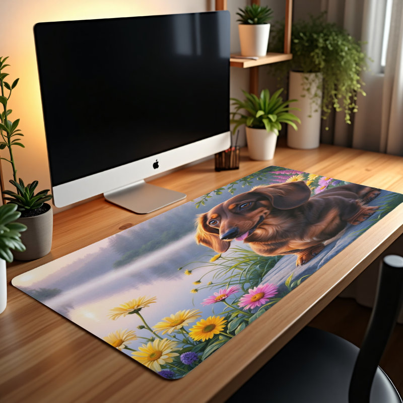 Polyester Desk Pad, 14.4x12.1