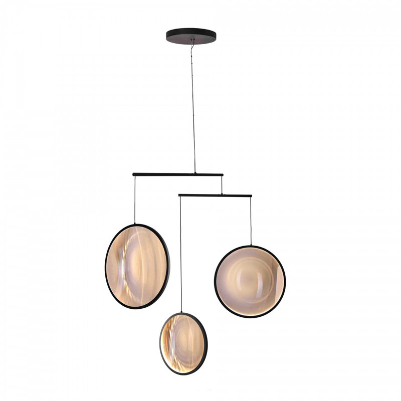 Focus 3 - Light LED Sphere Chandelier, Black