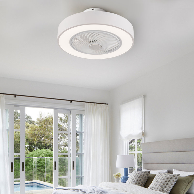 Ventilateur de plafond avec lumières DEL Rumelange
