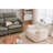 White Bean Bag Chair Made Of Soft Foam And Fabric Comfy With-1028642518