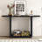 Elegant Minimalist Console Table With Curved Corners,Natural Wood Veneer,U-Base Design For Easy Placement ,Perfect For Displaying Your Treasures-740074739