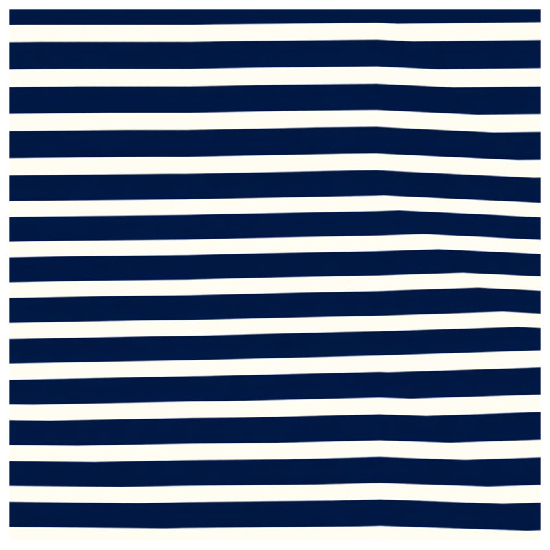 Rideaux de fenêtre bleu marine à rayures et voilages à motif - 1 panneau, 50 po x 80 po - 1 panneau, Blocage