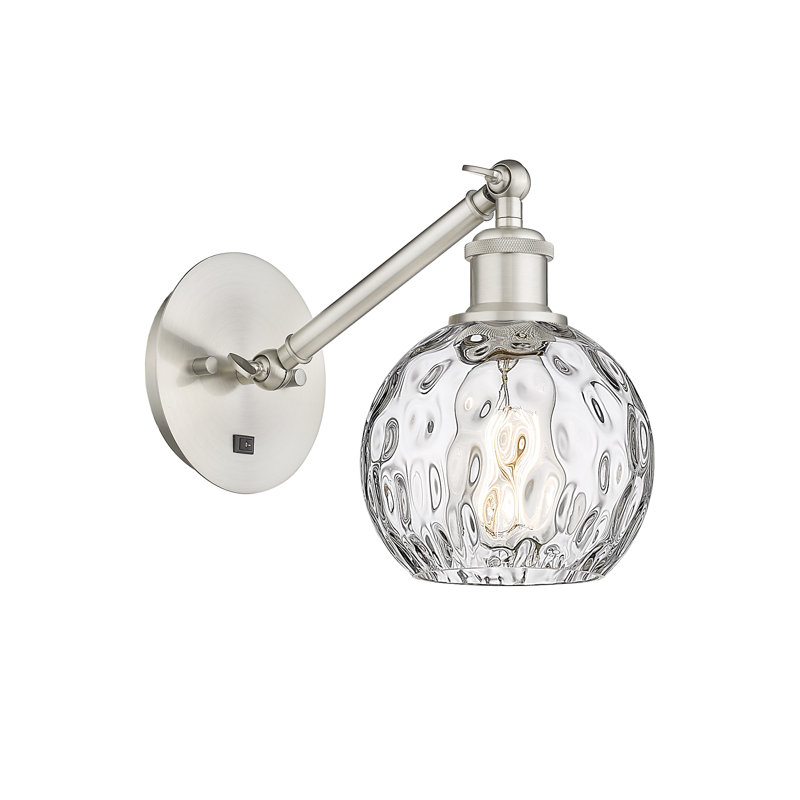 Shauna Armed Sconce, LED, Brushed Satin Nickel