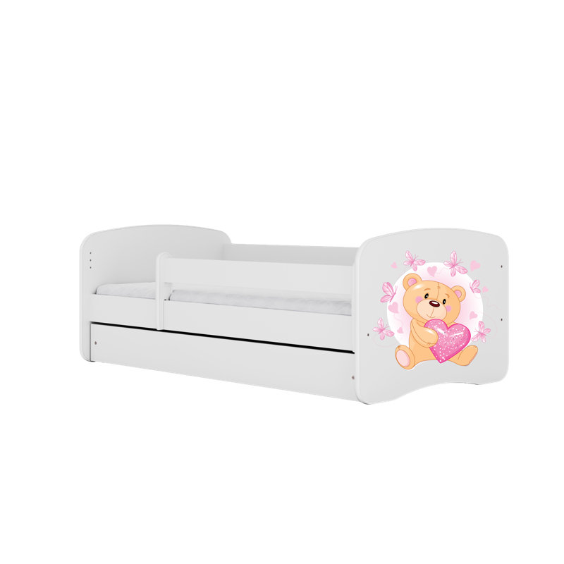 Cicero Standard Panel with Storage Included, White, European Toddler (80 x 180 cm)