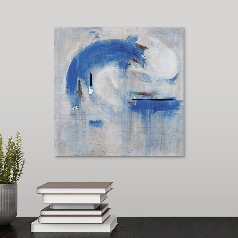 « brusque rush of air », peinture sur toile, Toile tendue, H 12 po x l 12 po x P 1,25 po